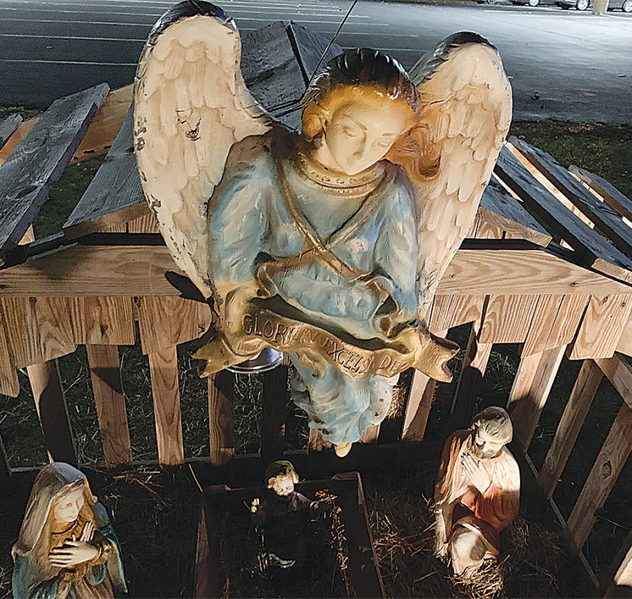 Displays of the nativity can be found in lawns, parks and churches ...